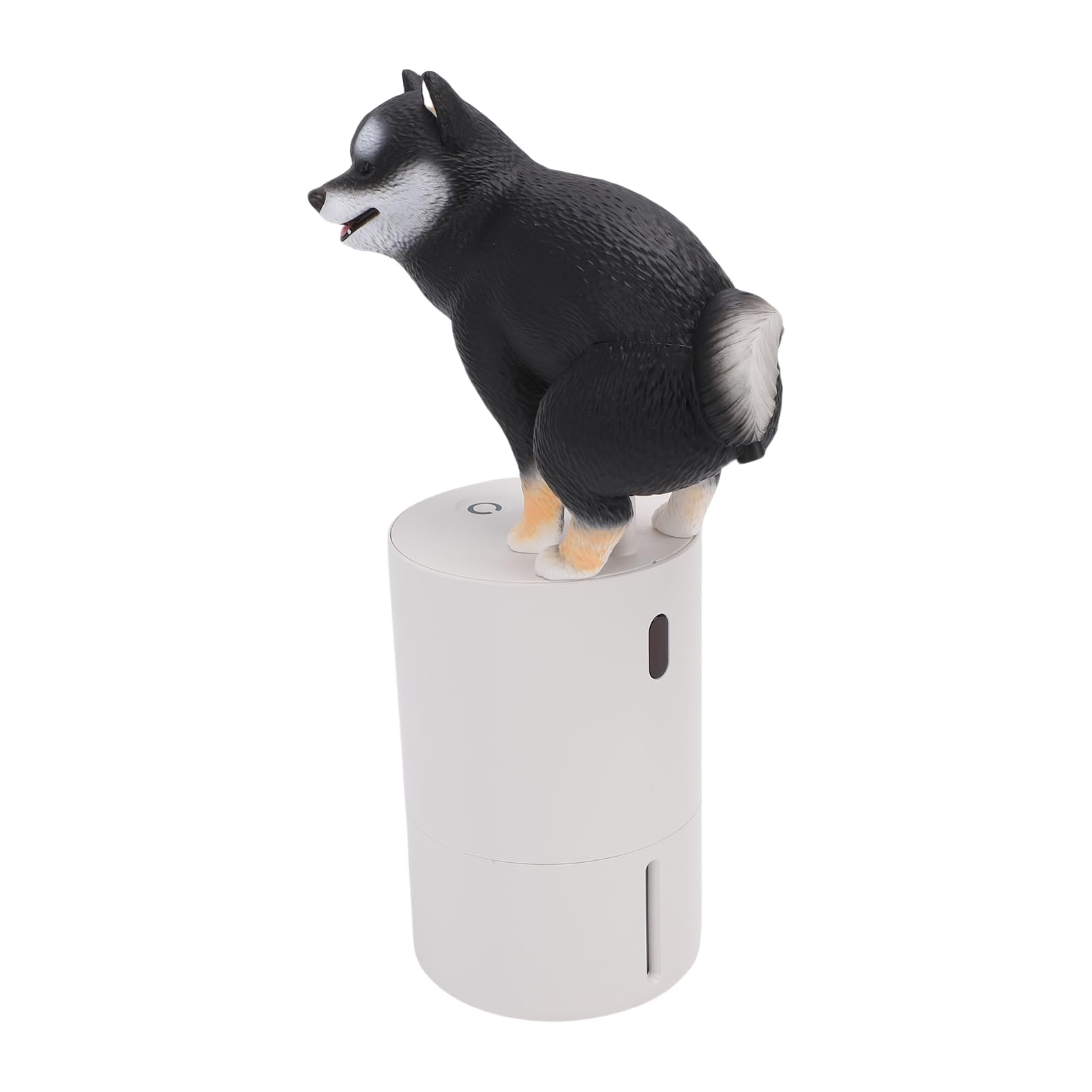 Zabawny Dozownik Mydła z Pianki dla Psów, Automatyczny Dozownik Mydła Bez Dotychczasowy, śmieszny Puppy Indukcyjna Podkładka Ręczna (BLACK)