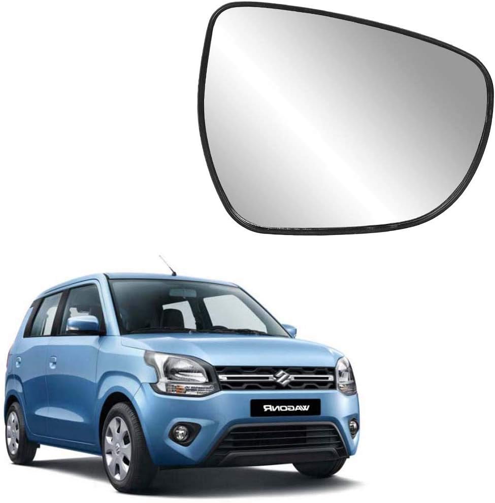 MACZO - orvm Right (Driver) Side Rear View Mirror Glass for Maruti Wagon-R ZXI 2019-2025 Model