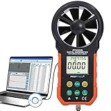 Protmex MS6252B Digital anemómetro Humidity Temperature Testers Meters USB Handheld LCD Velocidad del viento Medidor de medición del volumen de aire Backlight