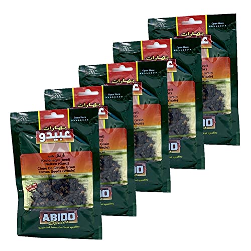 Lote de 5 clavos de clavo entero – Abido – bolsita de 50 g