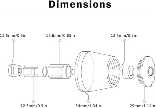 Miniatura 2 de WITTYL 1 par de empuñaduras de manillar de motocicleta de 0.866 in para Suzuki V-Strom 250 650 1000 DL650 DL1000 DL250 Vstrom 2012-2018 extremo del