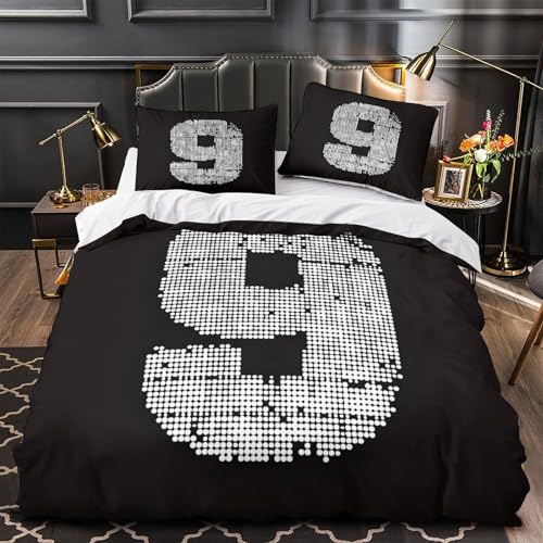 Housse de couette super douce 135x200cm parure de lit 3d microfibre ultra douce - 2