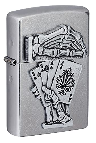 Encendedor de bolsillo Zippo Dead Mans Hand Emblem miniatura 1