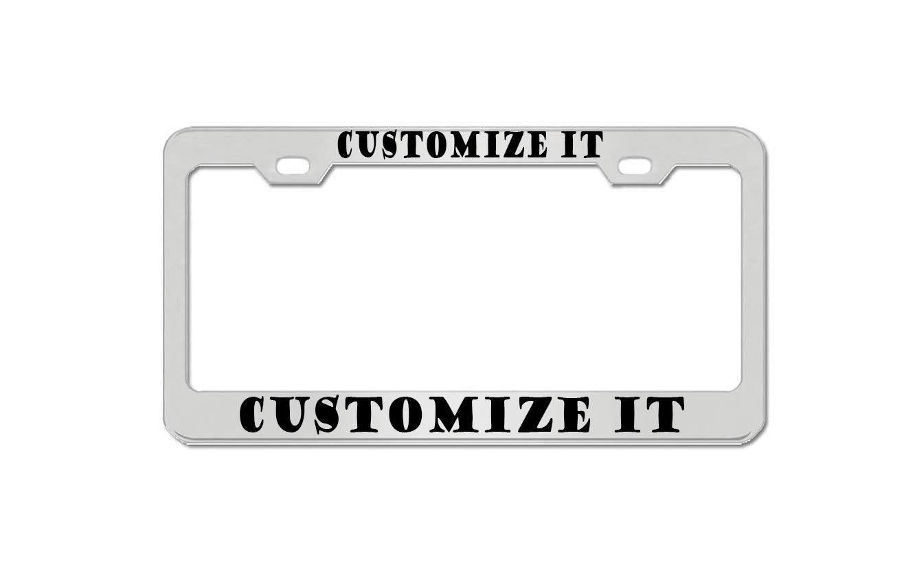 Chrome Custom Tag Holder License Plate Frame