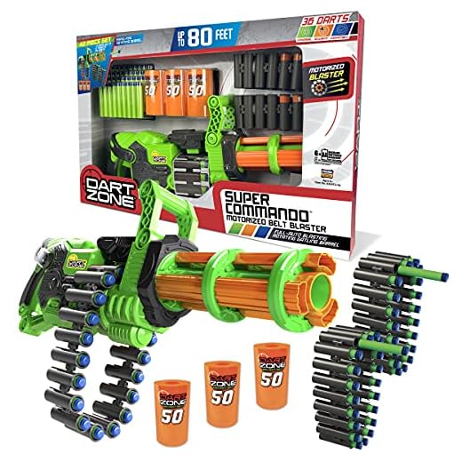 DART ZONE Super Commando Scorpion Blaster with 18-Round Ammo Belts
