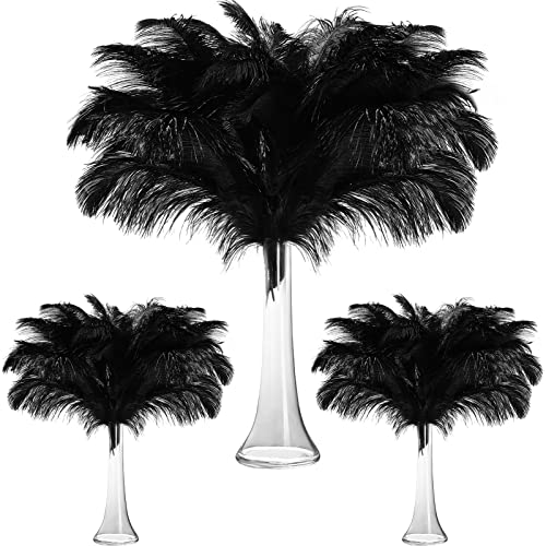 Maitys Ostrich Feathers 90-Piece Bulk (3 sizes) for DIY Centerpieces