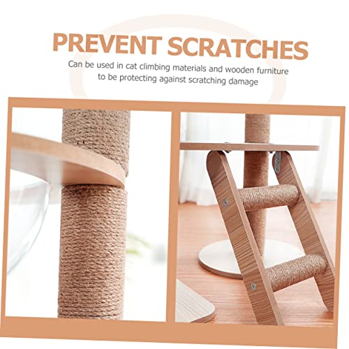 DOITOOL Corda de cânhamo para animais de estimação corda de árvore de gato flexível acessório arranh