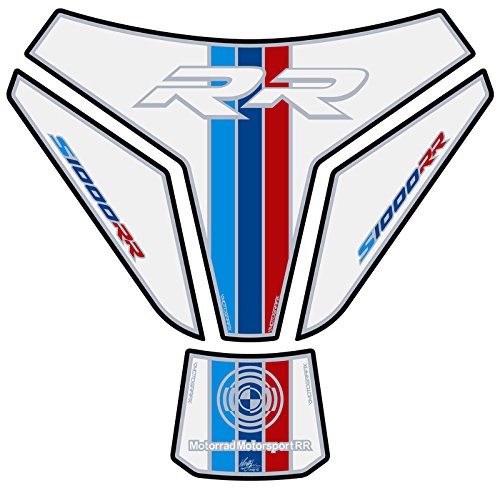 MOTOGRAFIX タンクパッド BMW S1000RR 15- ホワイト/レッド/ブルー MT-TB023MW