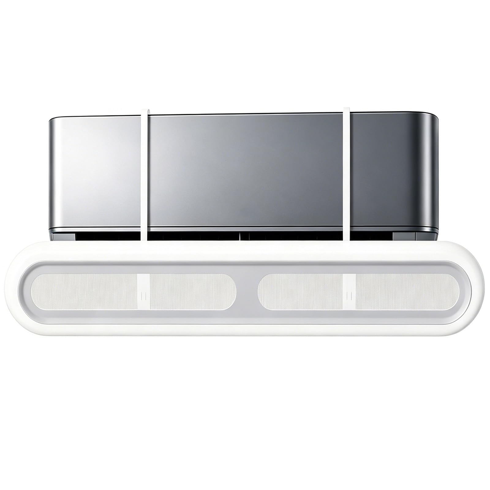 Deflettore Climatizzatore 89,8x16cm, Regolabile a 180°, barriera condizionatore Installazione Senza Fori per Casa e Ufficio