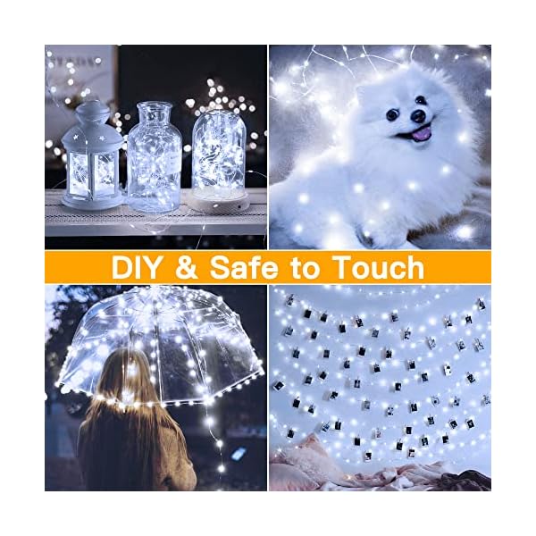 Ollny curtain lights for bedroom - 200led 6. 6x6. 6ft fairy lights curtain with 8 modes timer remote, usb power, waterproof hanging string lights for backdrop wedding party wall decorations - image 7