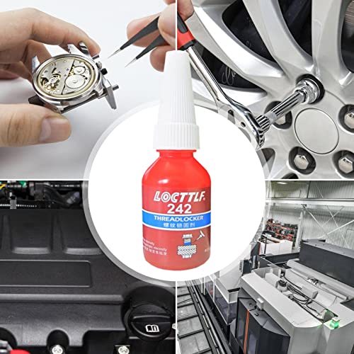 ERZU 242 Blauw Medium Sterkte Threadlockers, Lekvrije Draad Locking Agent, voor Automotive, High-Temp, Anaërobe 10g Schroef Losse Lijm 2 Stks - Image 4