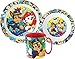 Paw Patrol zestaw śniadaniowy Marshall dzieci naczynia zestaw sztućców z kreskówki, przedszkola