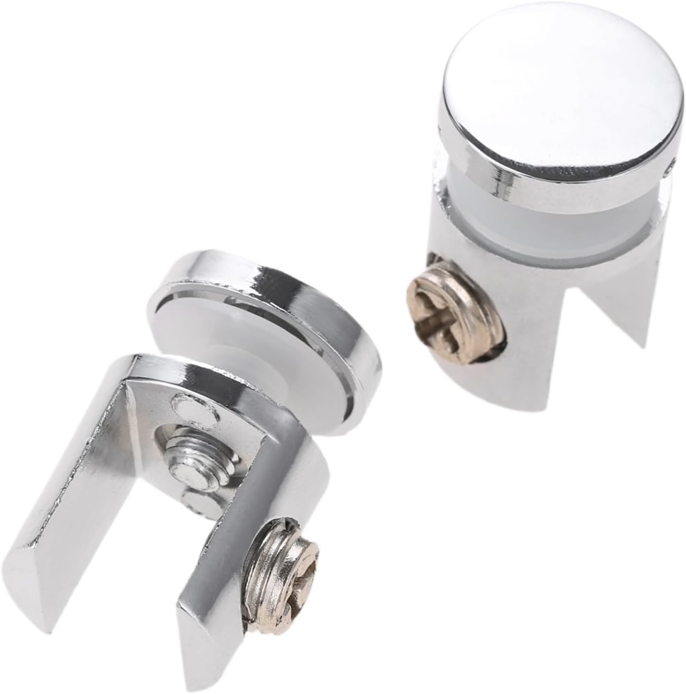 Adjustable Glass Clamps,4pcs/kit Clamp Screws Fit 8-12mm Board Bracket Clip Shelf Holder Alloy Support Stand Bathroom Accessories Brackets(Fit 810mm Glass)