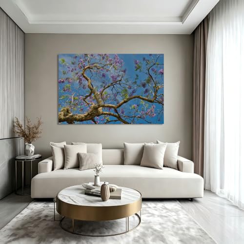 Decoración de pared moderna para salones pequeños con lienzos de montaña 4