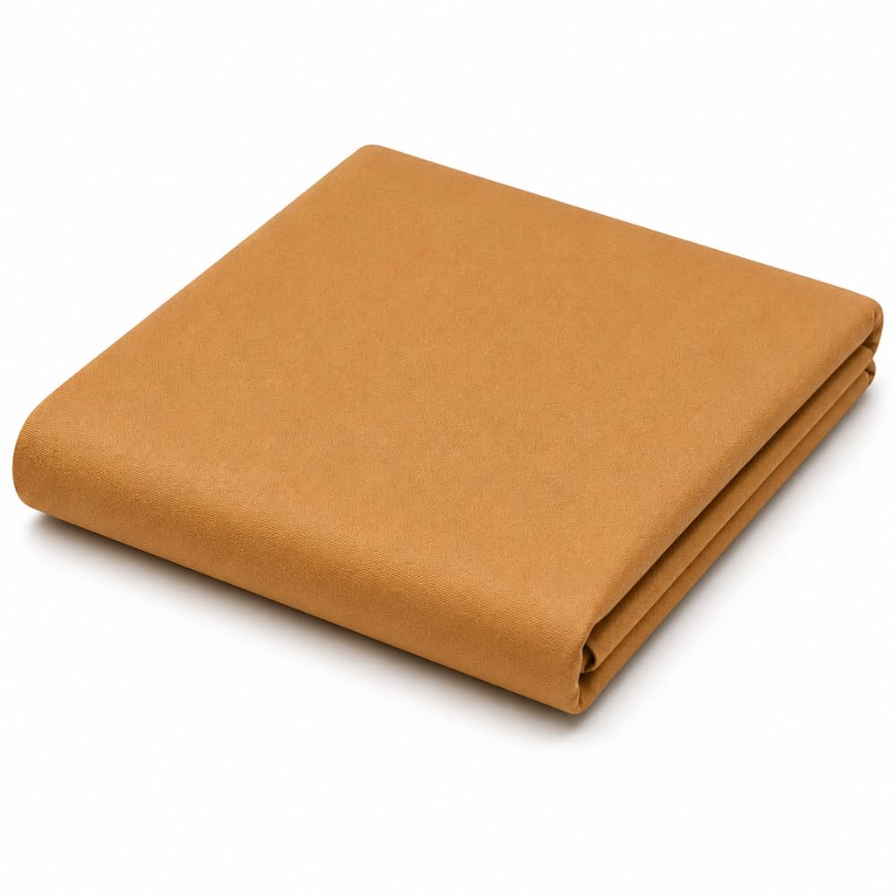 Cotton Blend Unstitched Shirt Fabric Camel Tan 2.25m-picture-28