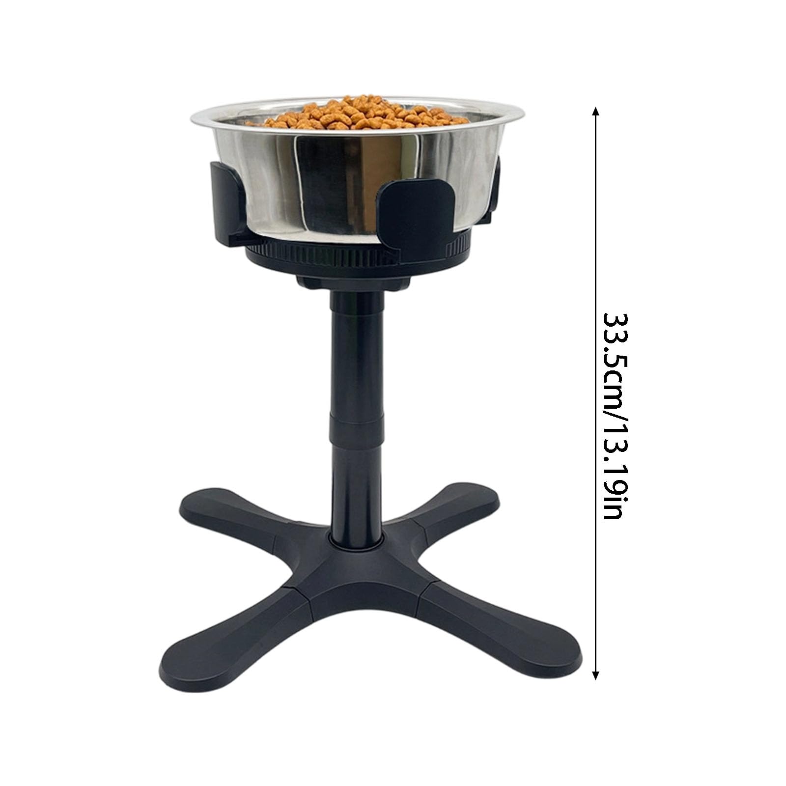 Soporte antideslizante para comederos para perros con cuencos desmontables y patas regulables para uso en interiores y exteriores en hogares o tiendas de mascotas, soporte elevado para cuencos