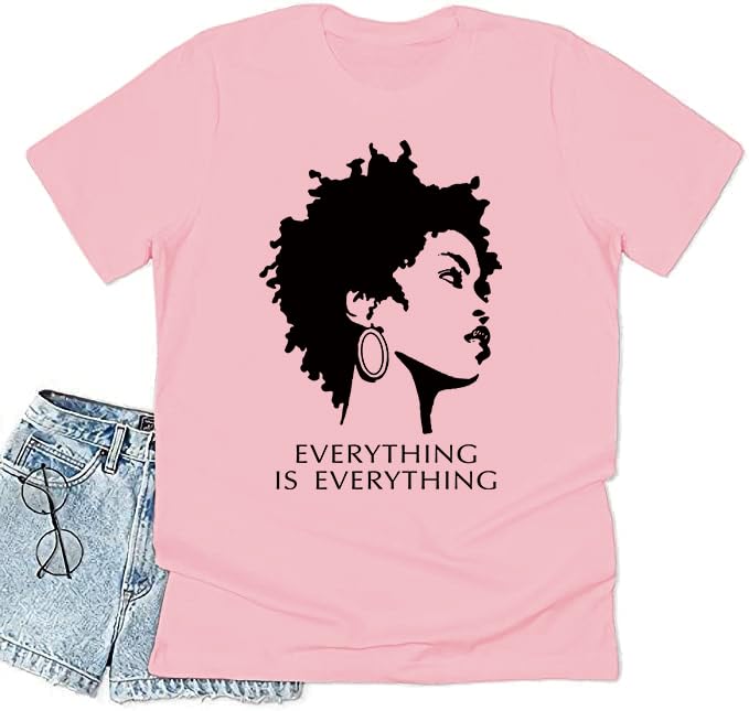 Image of Black History Shirts Black Graphic tees for Men and Women, Magic Fashion Afro American Natural Hair Vintage Melanin T-Shirts