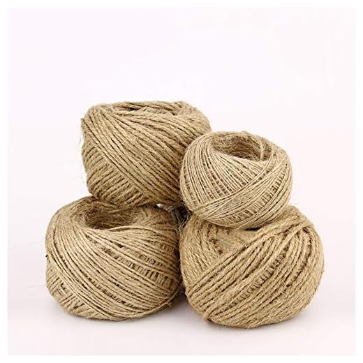 Rmage Myouzhen-Jute garn sträng 50 m/100 m jutesnöre säckväv hampa rep snöre presentförpackning julflaska fest dekoration gör-det-själv handgjord, hållbart fint hantverk (färg: 1,5 mm bredd 100 meter)