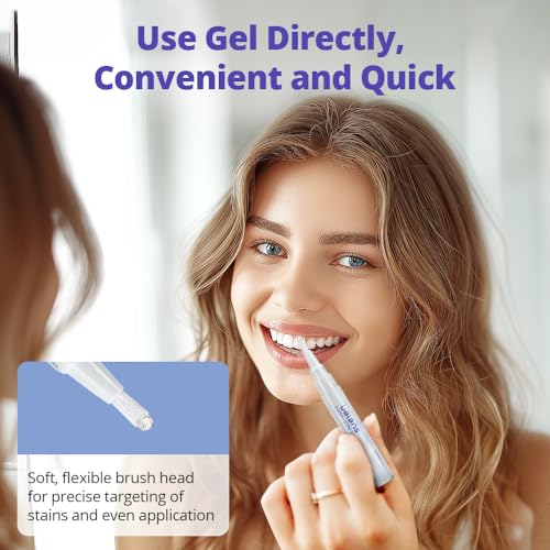 Ualans Teeth Whitening Gel Refills, 35% Carbamide Peroxide Bleaching Gel, 32+ Uses, Effective No Sensitive, Enamel Safe, Mint Flavor - Image 6
