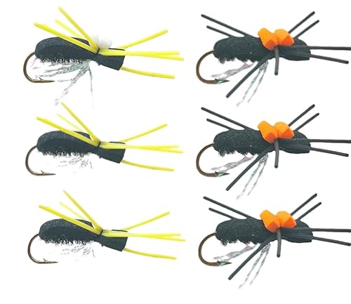 KTGCOZS Pack of 10 Foam Trout & Bass Fly Baits #10