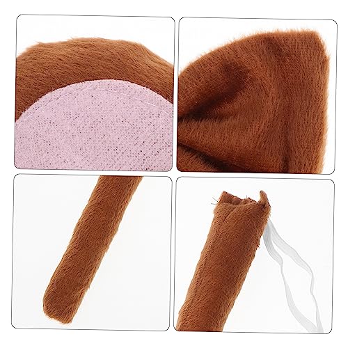 OATIPHO 1 Conjunto Tiara De Orelhas De Macaco Dia Das Crianças Cosplay De Macaco Roupas Para Criança