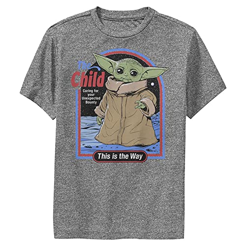 T-shirt Star Wars Mandalorian garçon anthracite taille L en coton doux