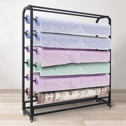 Kommerzielles Stoffrollen-Aufbewahrungsregal mit verstellbarer...