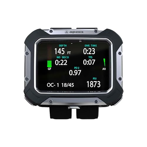 Apeks DSX - Ordenador de buceo con analizador O2, color negro