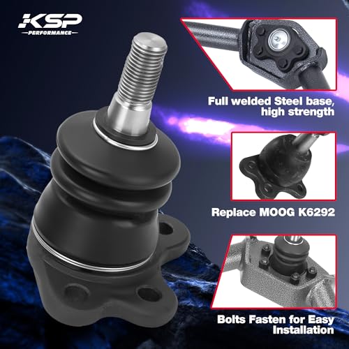 Image of KSP 2-4inch Upper Control Arms for Silverado 2500HD 3500HD 2011-2019, Adjustable Tubular A-Arms Replacement Factory /Stock Arms After 2-4 inch Lift for 2011-2019 Sierra 2500HD 3500HD, Package of 2 (Black)