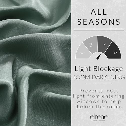 Threadmade All Seasons Blackout Window Curtain, Dusty Blue - 52" W x 108" L - image 4