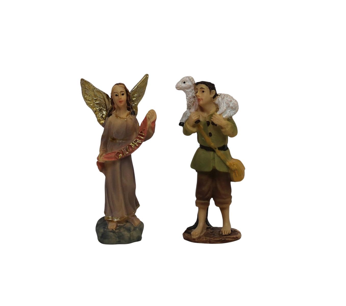 ZICOM Krippenfiguren Krippenset Miniaturenset 11-teilig Höhe 6cm handbemalt Polyresin, Modellbau Puppenhaus