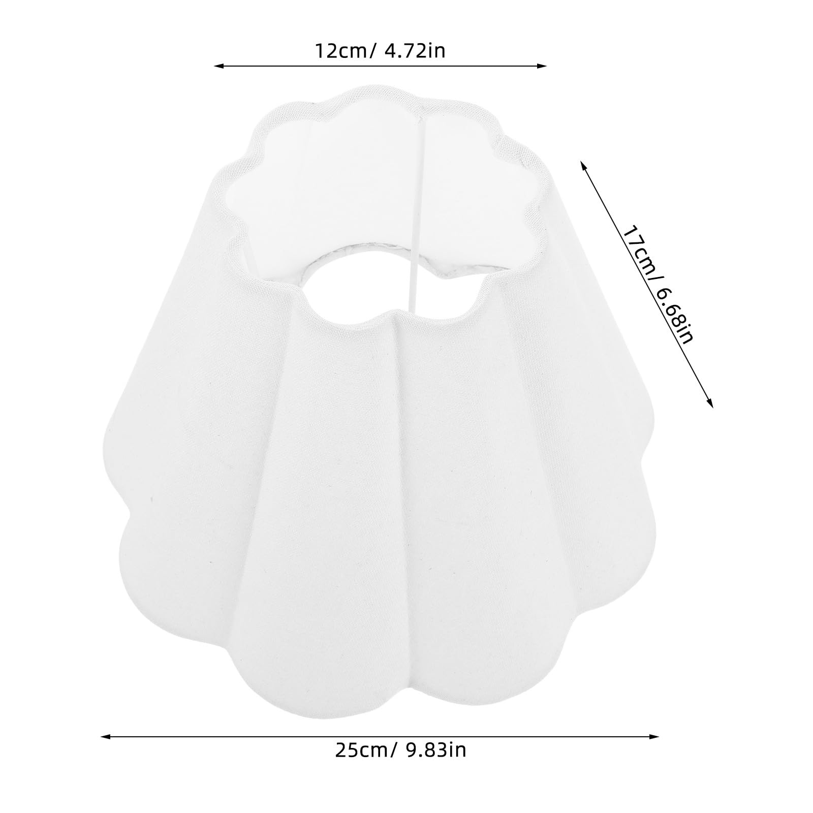 HOMSFOU Abat-jour Tambour en Tissu Blanc pour Lampe de Bureau et Lampadaire, Abat-jour de Remplacement Polyvalent, Diffuseur de Lumière Douce pour Décoration Intérieure, Style Rustique,