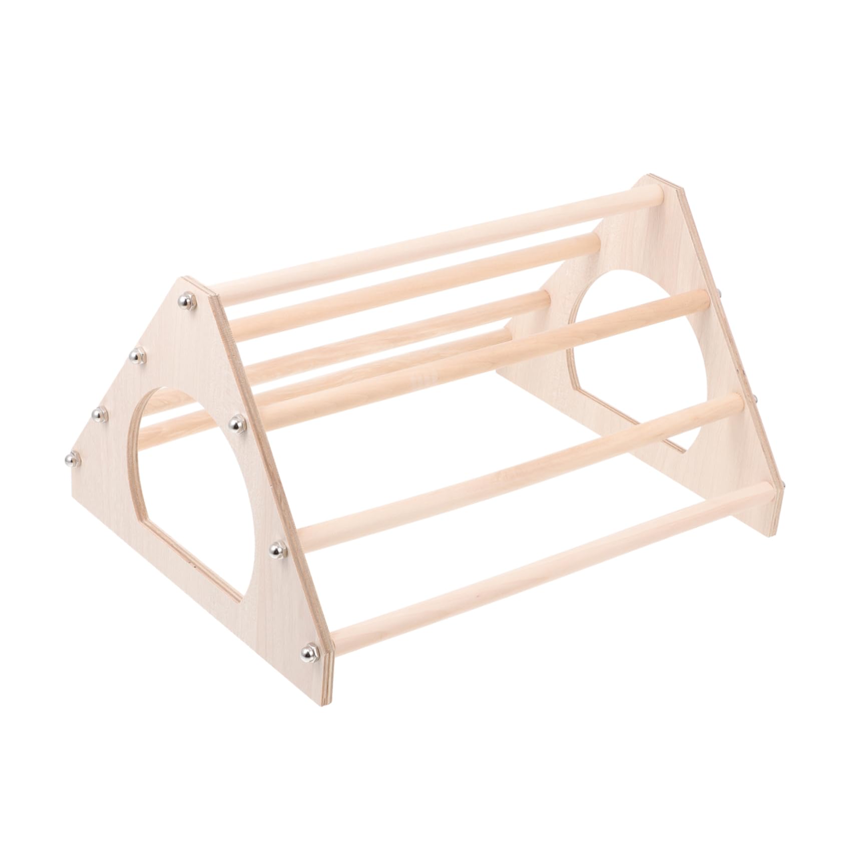 Perchoir poules bois avec support cadre équilibre animaux et jouet perroquets iplusmile
