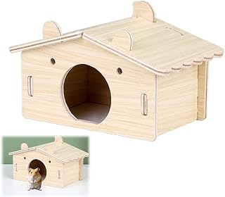 HAZMA DIY Guinea Pig House, Guinea Pig House Made of Wood, Toy Guinea Pig Accessories, Rodent House, Rabbit House, Rodent House, Guinea Pig Accessories, for Small Animals product image