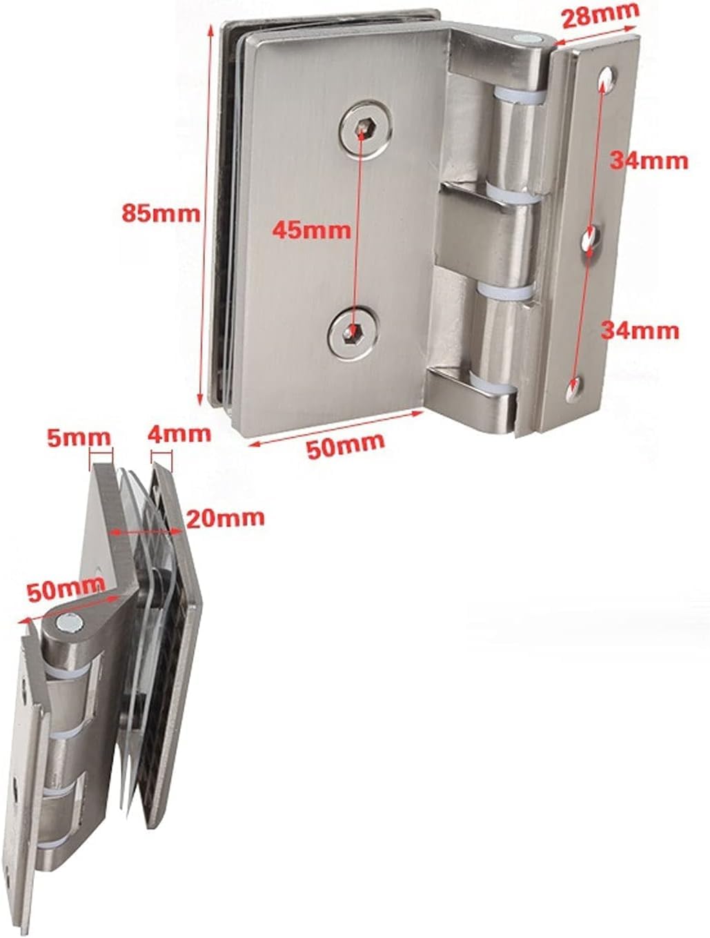 Bisagra de acero inoxidable for puerta vidrio
