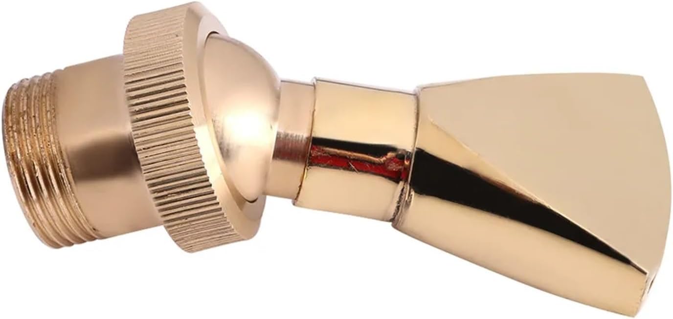 Fountain Nozzle 1/2" 3/4" Adjustable Brass Fountain Nozzles Garden Pond Outdoor Jet Straight Fan Shaped Head Landscape Sprinkler