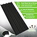 Jaxilyn Metal Roof Panels 20 pcs 99 ft² Galvanized Steel Corrugated Tin Roofing Panels Gazebo Top Cover Garages,Sheds, Stables and Mobile Homes Replacement for Patio Outdoor Garden, Black