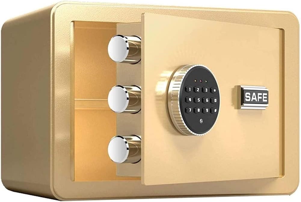 Cabinet Safes Safe Box for Home Electronic Password Office All-Steel Anti-Theft Wall Small Safe with Lock for Home Office Hotel 35 * 25 * 25CM (Color : A) (A)