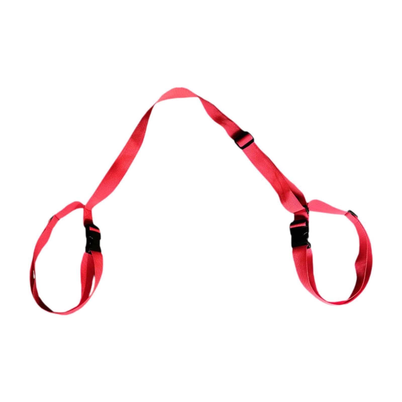 Yoga Mat Strap Sports Pilates Mat Shoulder Belt Versatile Workout Adjustable Red