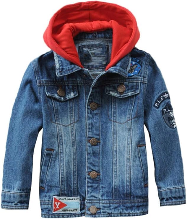 Image of Mallimoda Kids Boys Girls Hooded Denim Jacket