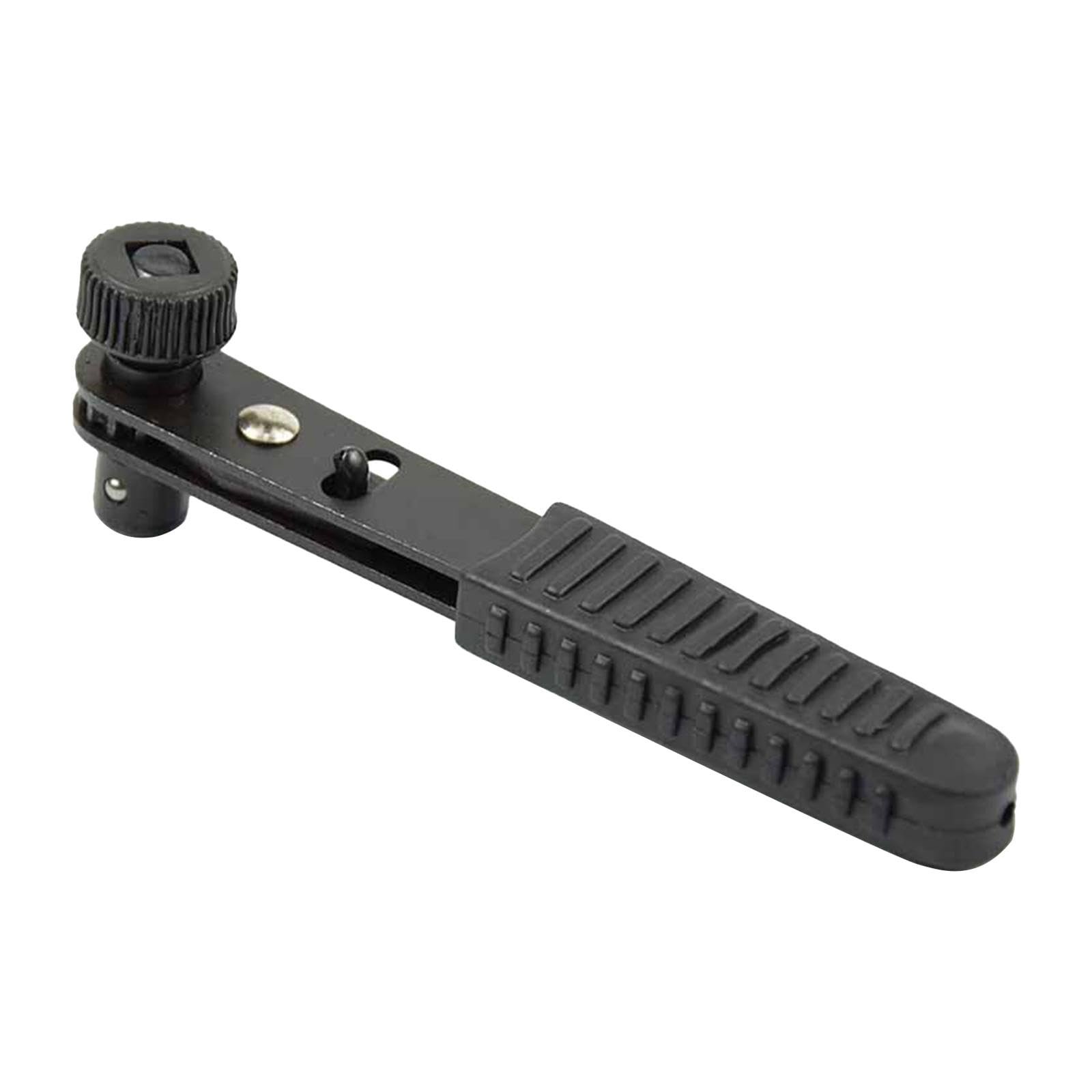 Neaxgeandx Black 1/4" Ratchet Wrench Heavy Duty Portable Ratchet Socket Wrench For Car Repair