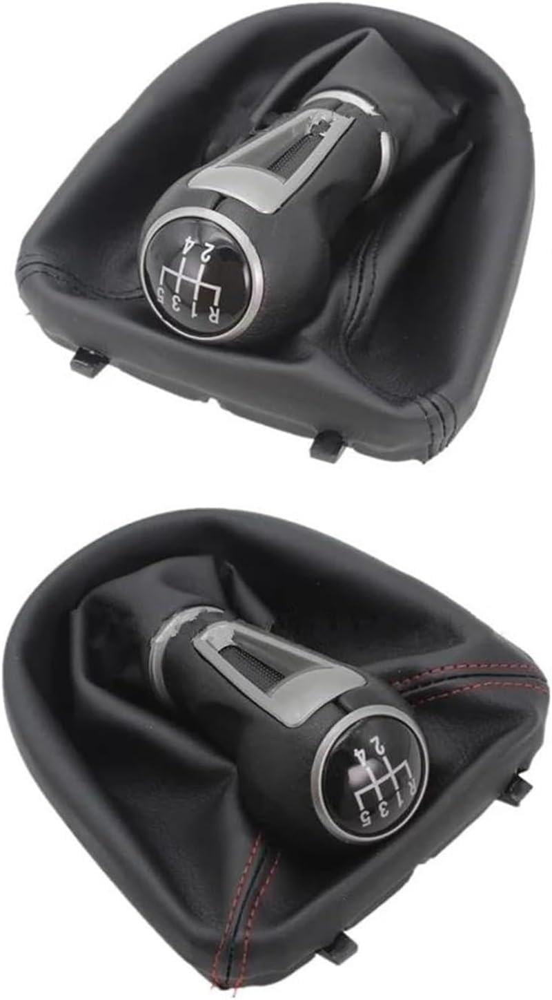 Car Gear Shift Knob Fits for seat for Leon MK2 1P 5 for Speed Car Gear Stick Shift Knob with Leather Boot(1)(2)