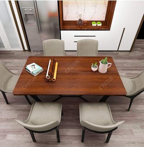 Image of CREON Brown Wood Contact Paper Peel and Stick, Self Adhesive Wood Wallpaper for Countertops Cabinets Table Furniture (Caramel Wood, 24X48 in)