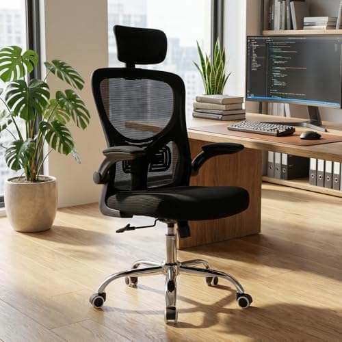 BlidShop Cadeira de escritório ergonômica Bari com apoio de cabeç...