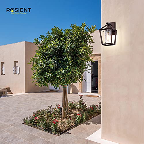 Rosient Outdoor Porch Wall Lights, Exterior Wall Mount Light Fixture,Outdoor Wall Sconces,Exterior Wall Lantern Lighting For Front Door Patio (Oil Rubbed Bronze, 1 Pack) #TOP4
