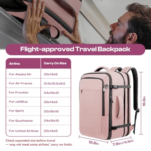 Image of Large Travel Backpack for Women, Tsa Flight Approved Big Carry on Backpack