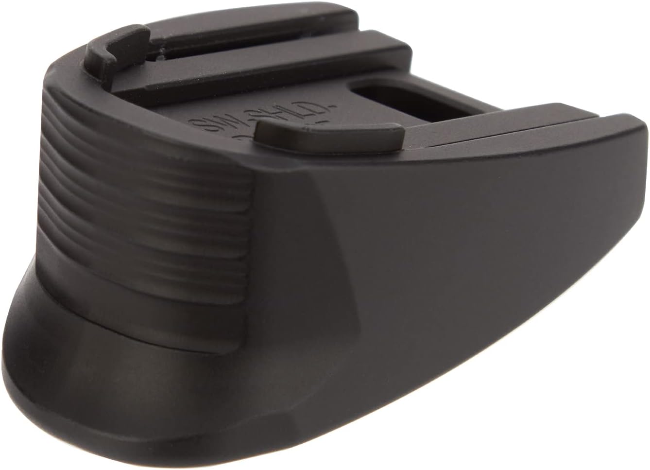 NDZ Performance Magazine Base Plate Finger Extension for Smith & Wesson M&P Shield Plus 10 Round 9mm & 30 Super Carry, Laser Engraved Anodized Aluminum in Gold - Choose Design