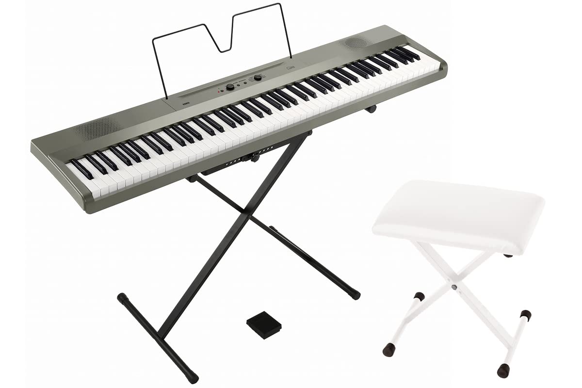 <美品>KORG コルグ / L1SP Liano 【キーボードベンチセット！】DIGITAL PIANO Amazon | KORG コルグ / L1SP M SILVER (メタリックシルバー) Liano