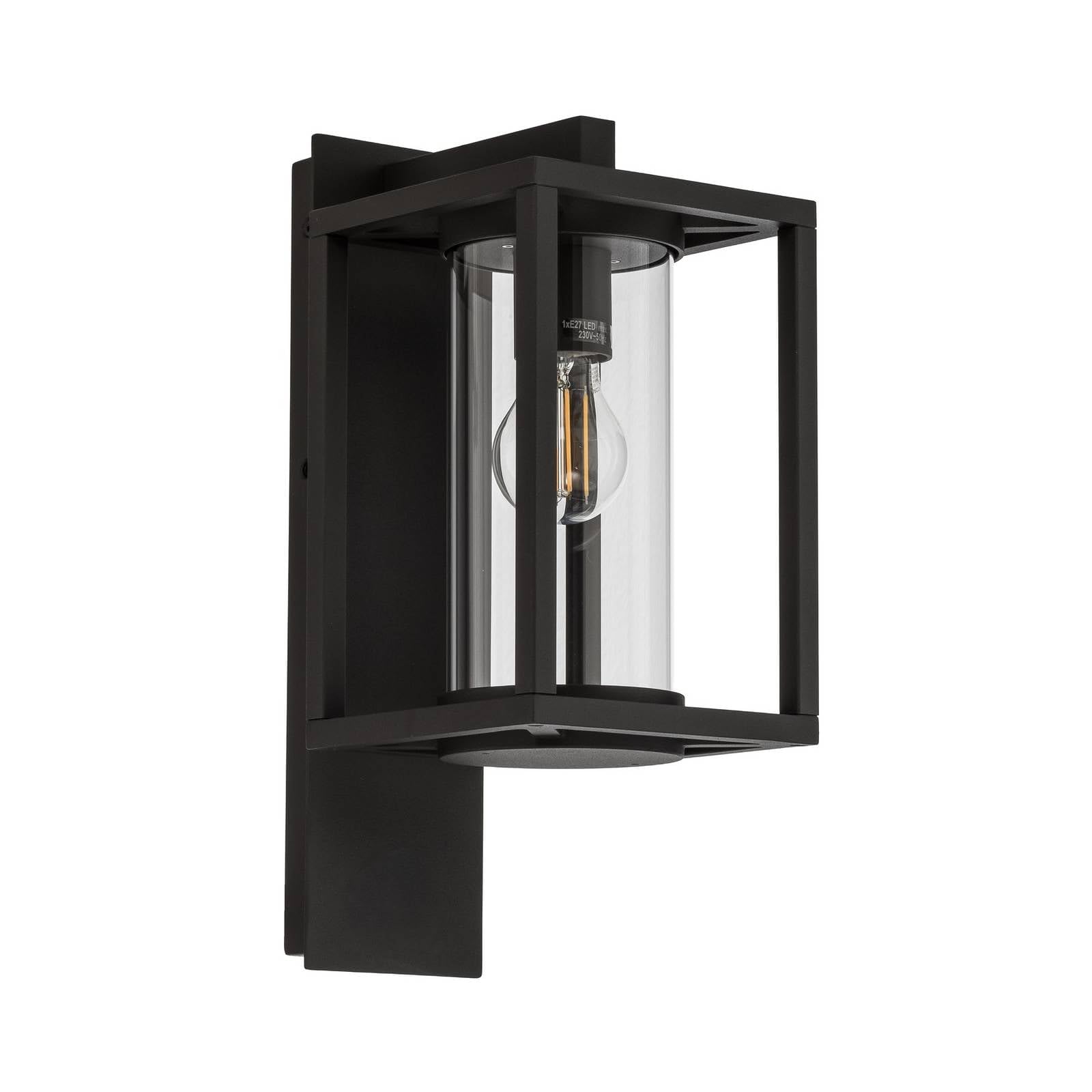 Lucande Outdoor Wall Light Ferda dimmable (Modern) in Black Made of Aluminium (1 Light Source, E27) from wall lamp for Exterior/Interior Walls House Terrace und Balcony