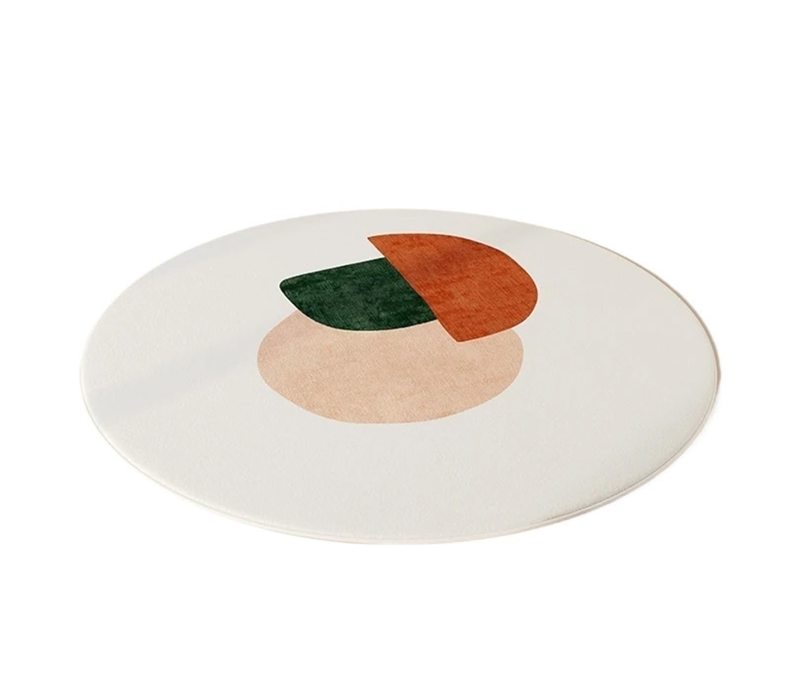 Tapis rond en peluche épais et doux pour le confort de votre salon